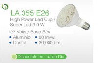 LAMPARA E26 3.9 WATTS HIGH POWER LED CUP